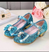 Pink Biru Silver Gold SEPATU PESTA HEELS PRINCESS GLITTER ANAK PEREMPUAN SEPATU HIGH HEELS ANAK