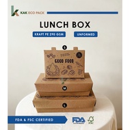 Disposable Lunch Box / Kraft Lunch Box / Take Away Packaging Box