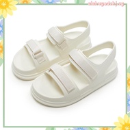 UTUNE Womens Sandals Strip Beach Style Sandal Casual Soft Sole Non-Slip Flat Women's Shoes