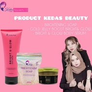 PAKET 3 IN 1(BODY SERUM, SABUN &amp;GOLD JELLY) KEDAS BEAUTY ORI