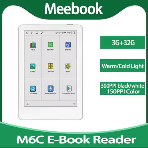 MEEBOOK M6C 6“ color screen e-book reader Kaleidoscope 3 new color screen technology portable readin