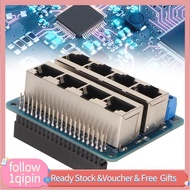 1qipin.my GPIO Module  Board Flexible Compact 8 RJ45 Ports Professional 4B 2B 3A 1A+