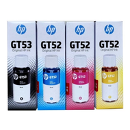 (พร้อมกล่อง)สินค้าพร้อมส่งหมึกเติมแท้ HP GT53 XL GT51  GT52 Set 4 สี 4 ขวด (ไร้กล่อง) For Hp HP315 H