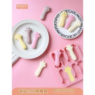 貓爪奶酪棒餅干可愛硅膠模具寶寶輔食磨牙棒米糕冰塊烘焙蛋糕磨具