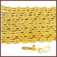 DGS VG SPORTS Bicycle Chain 9/10 Speed MTB Bike Half Hollow Chain Road Bike 116 Links.