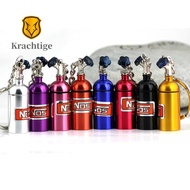 1Piece Universal Car Key Rings NOS Nitrous Oxide Bottle Keychain Keyring Aluminum Alloy Auto Key Hol