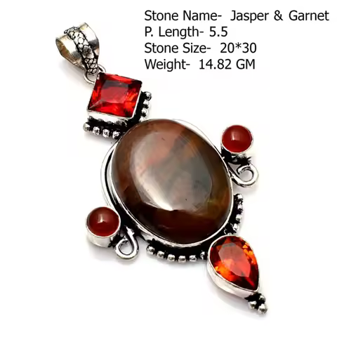 Genuine Turquoise Rose Quartz Azurite Pendant