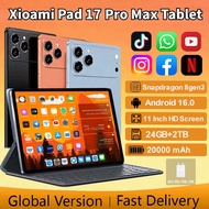 2026 NEW Pad 17 Pro Max Tablet Global Version 22GB+2TB Mi Tablets Android 16 Snapdragon8gen3 Tablett