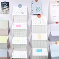 8 Fold Design 6 Holes Loose Leaf Paper 2026  Calendar A6 A7 A8 Colorful Yearly Monthly Planner Refil