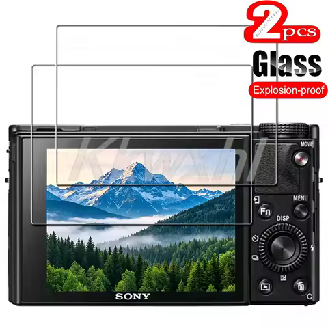 2PCS Tempered Glass For Sony A7II A7III A7IV A7C2 A7CR A7RII A7RIII A7RIV A9 A9II A6700 A6600 A6400 