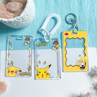 Pikachu Transparent Student Bus Card Holder Pokémon Pikachu Bank Card Identification Holder Meal Car