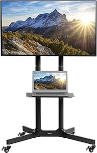 VIVO Mobile TV Cart for 32 to 83 inch Screens up to 110 lbs, LCD LED OLED 4K Smart Flat and Curved P