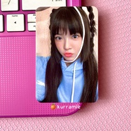 Official photocard eunchea le sserafim pob joeun music era unforgiven pc eunchea hoodie jacket biru 