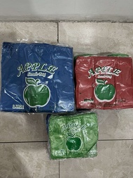 ASSORTED COLOR APPLE Oxo-Biodegradable Sando Bag Plastic Bag 1 BUNDLE/500 PCS/10 PACKS (TINY MEDIUM 