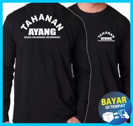 Kaos TAHANAN AYANG KASUS DILARANG SELINGKUH lengan panjang lengan bendera pakaian pria tshirt dan ka