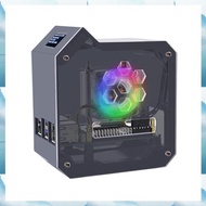 [W F S B] JST 4 Pin Port Mini Tower Fan Kit for 5 Fan Kit Includes 0.96 Inch OLED Display Active Coo