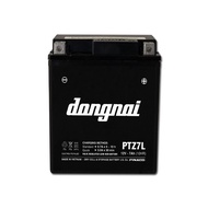 Bình acquy xe máy khô miễn bảo dưỡng Đồng Nai PTZ7L | 12V - 7Ah ắc quy xe máy honda 12v.