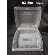 BX-290/PP-LB03L ±50's Plastic Disposable Lunch Box / Food Container