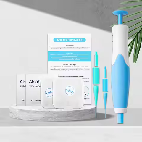 Facial Auto Micro 2 IN 1 Skin Tag Remover Device Standard Skin Tag Removal Kit for Adult Mole Wart R