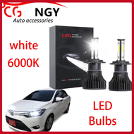 สำหรับ Toyota Vios E Spec & J Spec NCP150 2013 ถึง 2019 - หลอดไฟหน้า LED Bright 6000K สีขาว high & L