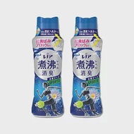 (任選2瓶超值組)日本P&amp;G Lenor蘭諾-煮沸般超消臭汗味衣物除臭芳香顆粒香香豆420ml/瓶(洗衣槽防霉,室內晾曬防臭劑) 運動清爽(藍色)*2瓶