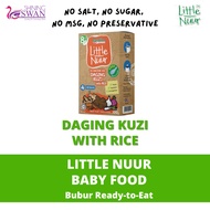 Little Nuur Daging Kuzi Makanan Bayi Bubur Ready To Eat Eatalian Express Baby food 100g Babyfood Bub