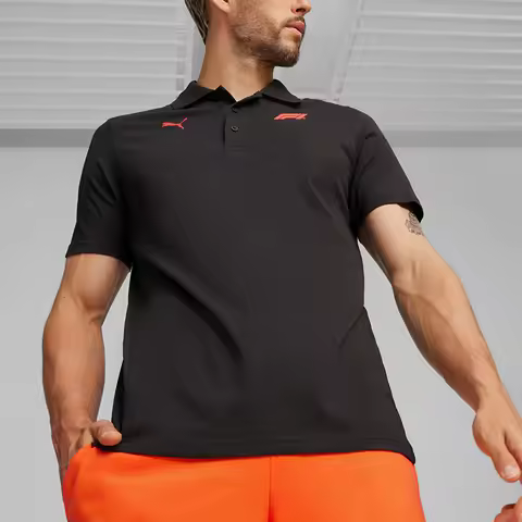 Puma Authentic F1 ESS LOGO Men's Racing Loose Collar Casual Sports Polo Shirt 625852-01