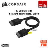 Corsair iCUE LINK Cable, 2x 200mm with Straight connectors, Black (CL-9011120-WW)
