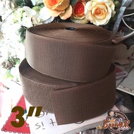 45cm 90cm Each (Two Sizes To Choose From) 1pcs Velcro Tape Magic Dark Brown Width 3 Inches Hook and 
