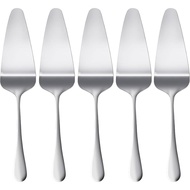 KSENDALO SUS304 Stainless Steel Pie Server Set of 5, Small Silver Spatula for Serving, Cutting& Serv
