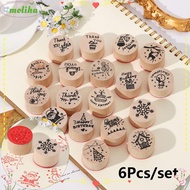 MOLIHA 6pcs/set Blessing Greeting Words Stationery Fashion Thank You Painting Drawing Supplies Daily