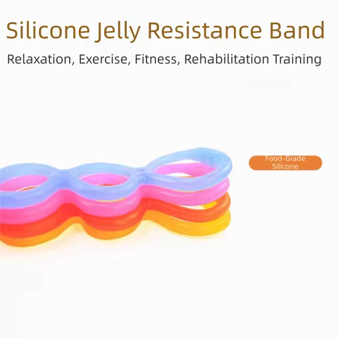 7 Ring Physical Stretch Resistance Band Portable Size Flexible Yoga Stretch Band Break-resistant Fol