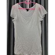 H&M Wide Neck T-Shirt Size M 170/96A Chest 30-32 Inches Second Hand