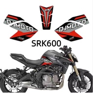 Qjmotor SRK600 Motorcycle Fuel Tank Sticker Side Decoration Track Version Garland Wear-Resistant Sti