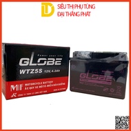 Bình ắc quy khô GLOBE WTZ5S 12V-4.2Ah ắc quy xe máy vision đời đầu  wave A  Airblade 110  funeorsxno