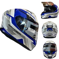 Spyder Corsa Full Face Helmet With Spare Clear Lens