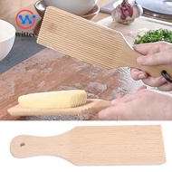 WITTEE 3PCS Gnocchi Board, Beech Wood Paddle Shape  Making Tool,  Ridged Surface Easy Clean Gnocchi 