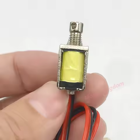 DC 3V 5V 6V 9V 12V 8mm*10mm Mini Tiny Push-Pull Square Solenoid Through Type Electromagnet Stroke 4m