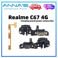 OPPO Realme C67 4g charging port usb board power volume flex for cellphone repairs