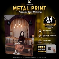 Kinzoku A4 Metal Print 1mm - Customize Photo into Metal [ Suitable for any photo ] poster wall decor