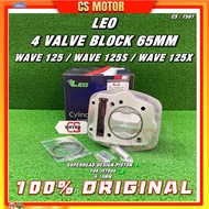 LEO WAVE 125 65MM 4 VALVE WAVE 125S WAVE 125X ULTIMO BLOCK 65MM 65 MM DOME 4V BLOCK LEO RACING BLOCK