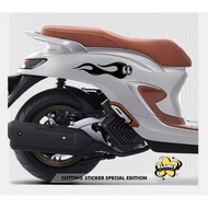 FIRE EYES STICKER 100% CUTTING STICKER MOTOR GENIO STICKER MOTOR STYLO STICKER MOTOR SCOOPY STICKER 