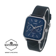 [Watchspree] Casio Men's Analog Black Leather Strap Watch MTPM305L-2A MTP-M305L-2A