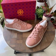 SEPATU WANITA TORY BURCH TB T LOGO SNEAKER PINK MOON CORDA IN