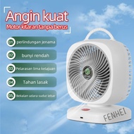 【Dreamer】5.5m Range 2000mAh 18650Battery Kipas Portable Table Desktop Fan Type-C Rechargeable 5level