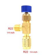 R410A R22 Refrigerant Charging Valve Liquid Safety Adapter Flow Control Ball Valve for R410A R22 Air