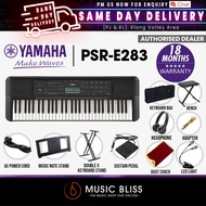 Yamaha Keyboards PSR-E283 61-Keys Portable Keyboard with Original Adapter (PSRE283 / PSR E283)