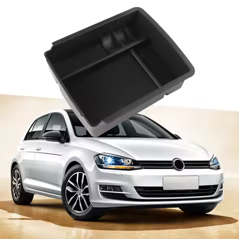 For Volkswagen VW Golf 7 Mk7 VII 5G GT I R 2013 - 2019 Armrest Storage Box Tray Orgainzer Stowing Ca