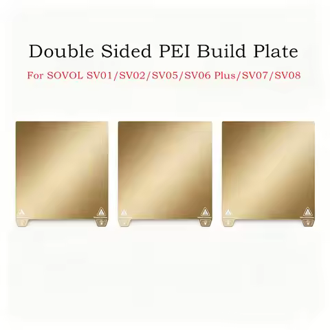 For Sovol SV06 Plus Build Plate Textured PEI Spring Steel Sheet Strong Adhesion for SV01/SV03/SV04/S