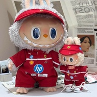 Ready Stock Hot Sale labubu Baby Clothes Third Generation F1 Racing Suit 17cm Doll Doll Clothing Lov